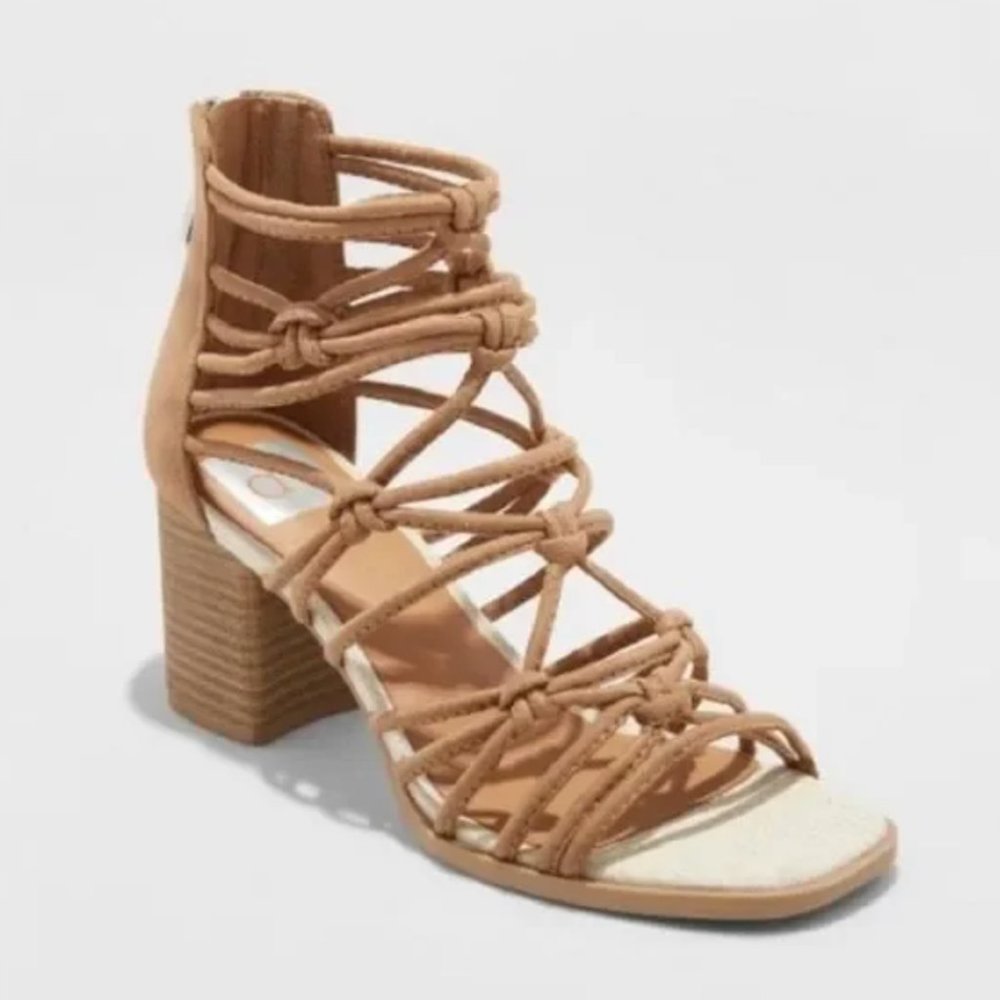 NWT DOLCE VITA DV Adira knotted heels sandals